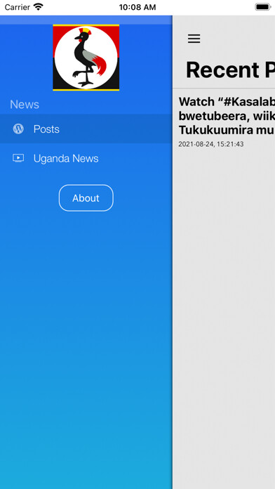 Emulate iPhone app Uganda News & Entertainment using MyAndroid Emulate iPhone app Uganda News & Entertainment using MyAndroid