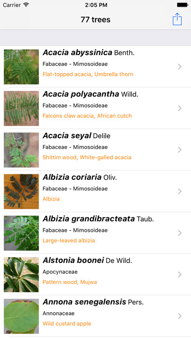 Emulate iPhone app Uganda Trees using MyAndroid