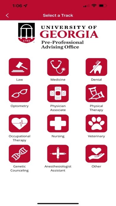 Emulate iPhone app UGA Pre-Professional Planner using MyAndroid Emulate iPhone app UGA Pre-Professional Planner using MyAndroid