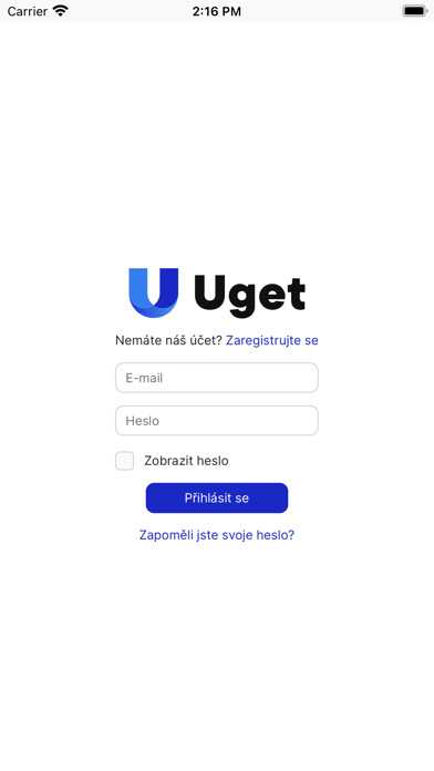 Emulate iPhone app UGET GASTRO using MyAndroid