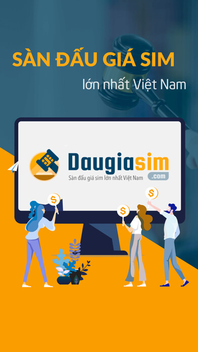 Emulate iPhone app Đấu Giá Sim using MyAndroid