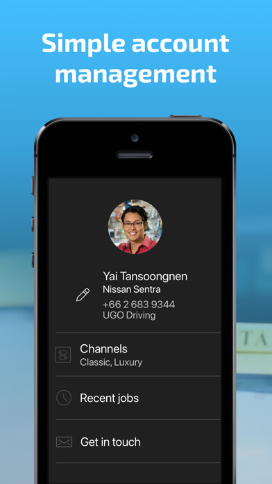 Emulate iPhone app Ugo Driver App using MyAndroid