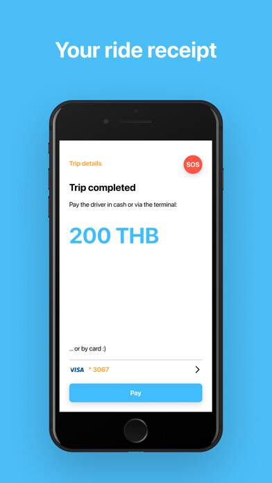 Emulate iPhone app Ugo: grab taxi ride for travel using MyAndroid