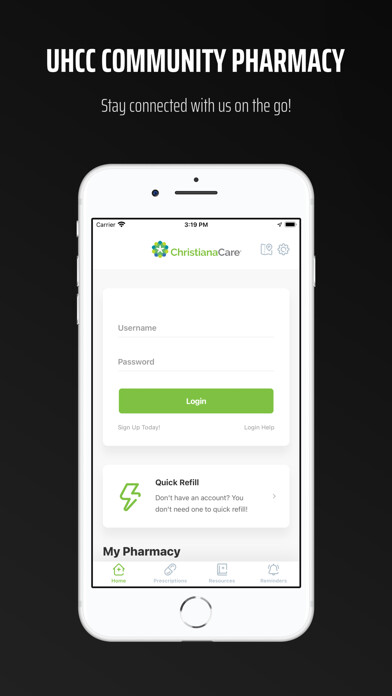 Emulate iPhone app UHCC Community Pharmacy using MyAndroid Emulate iPhone app UHCC Community Pharmacy using MyAndroid