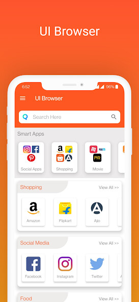Run android online APK UI Browser :- Fast  Safe from MyAndroid or emulate UI Browser :- Fast  Safe using MyAndroid