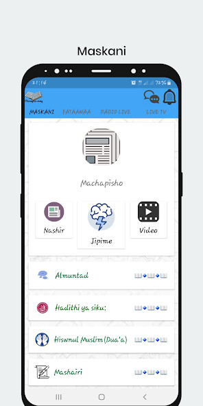 Run android online APK Uislamu Wetu from MyAndroid or emulate Uislamu Wetu using MyAndroid