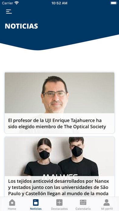 Emulate iPhone app UJI - Universitat Jaume I using MyAndroid Emulate iPhone app UJI - Universitat Jaume I using MyAndroid