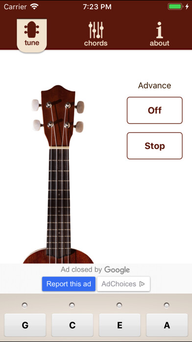 Emulate iPhone app uke pal - Ukulele Tuner&Chords using MyAndroid Emulate iPhone app uke pal - Ukulele Tuner&Chords using MyAndroid