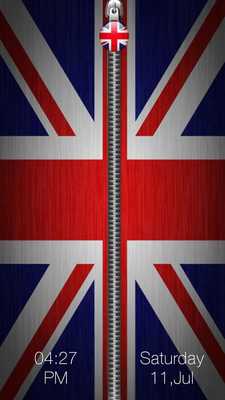 Emulate Android APK UK Flag Zipper Lock Emulate Android APK UK Flag Zipper Lock