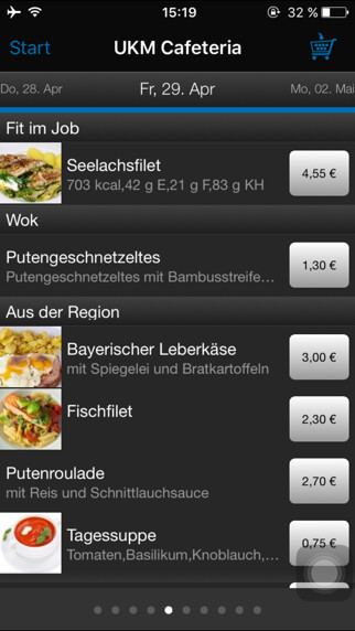 Emulate iPhone app UKM bestellbar using MyAndroid Emulate iPhone app UKM bestellbar using MyAndroid