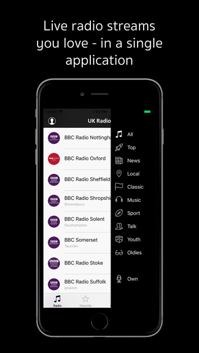 Emulate iPhone app UK Radio - live radio stations using MyAndroid Emulate iPhone app UK Radio - live radio stations using MyAndroid