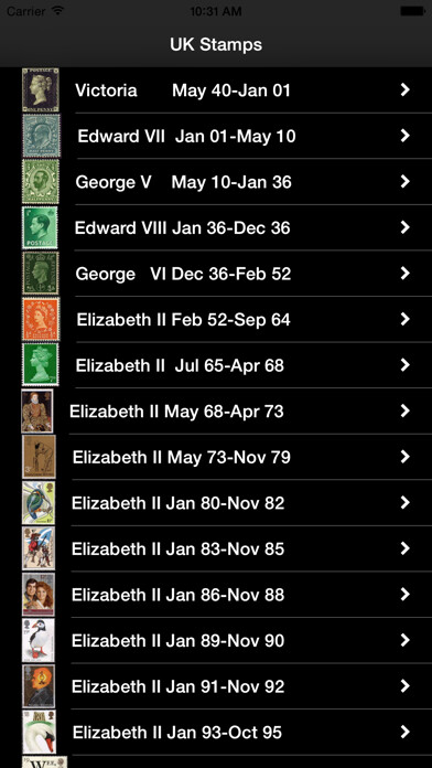 Emulate iPhone app UKStamps using MyAndroid