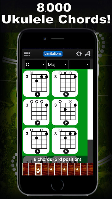 Emulate iPhone app Ukulele Chords Compass Lite using MyAndroid Emulate iPhone app Ukulele Chords Compass Lite using MyAndroid