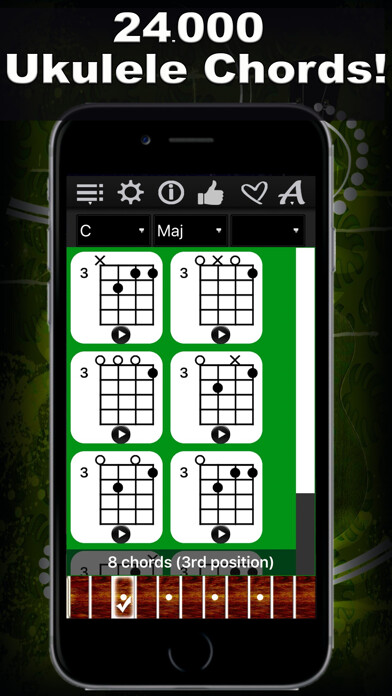 Emulate iPhone app Ukulele Chords Compass using MyAndroid Emulate iPhone app Ukulele Chords Compass using MyAndroid