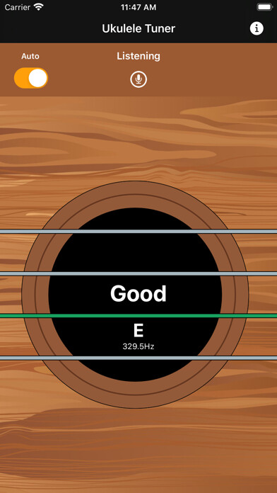 Emulate iPhone app Ukulele String Tuner using MyAndroid Emulate iPhone app Ukulele String Tuner using MyAndroid