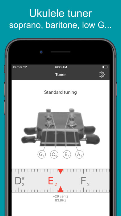 Emulate iPhone app Ukulele Tuner EM-1 using MyAndroid Emulate iPhone app Ukulele Tuner EM-1 using MyAndroid