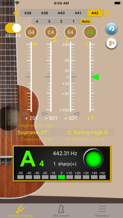 Emulate iPhone app UkuleleTuner - Tuner for Uke using MyAndroid Emulate iPhone app UkuleleTuner - Tuner for Uke using MyAndroid