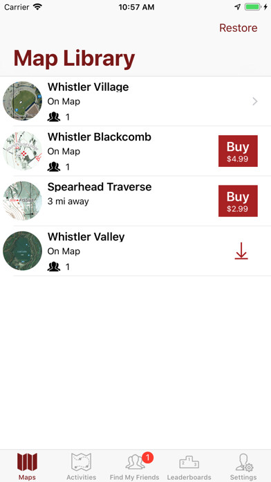 Emulate iPhone app Ullr Maps using MyAndroid