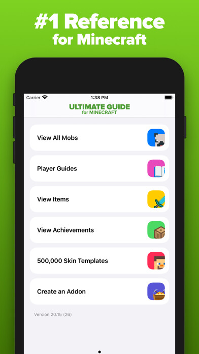 Emulate iPhone app Ultimate Guide for Minecraft using MyAndroid