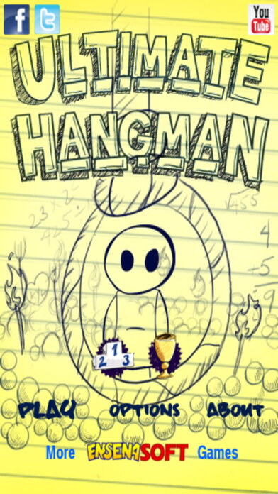 Emulate iPhone app Ultimate Hangman Go using MyAndroid