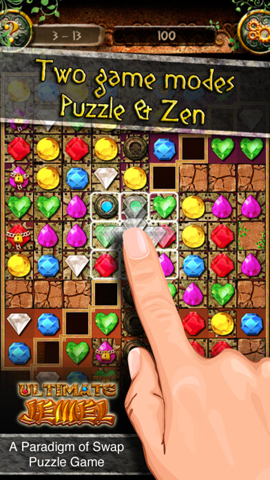 Emulate iPhone app Ultimate Jewel using MyAndroid