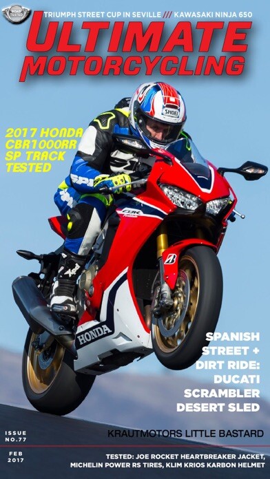 Emulate iPhone app Ultimate MotorCycle Magazine using MyAndroid