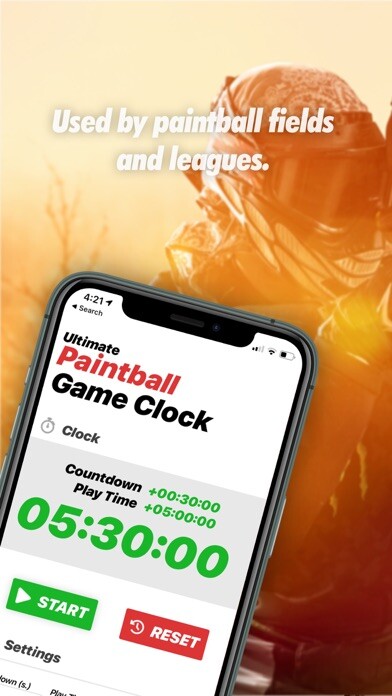 Emulate iPhone app Ultimate Paintball Game Clock using MyAndroid Emulate iPhone app Ultimate Paintball Game Clock using MyAndroid