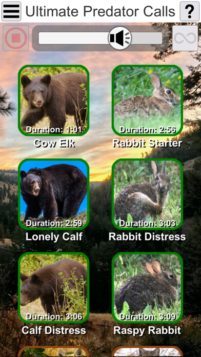 Emulate iPhone app Ultimate Predator Calls using MyAndroid