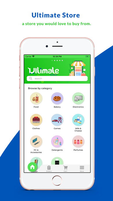 Emulate iPhone app Ultimate Store using MyAndroid