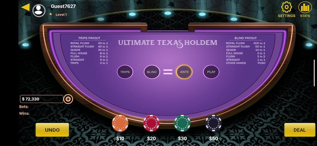 Run android online APK Ultimate Texas Holdem Offline from MyAndroid or emulate Ultimate Texas Holdem Offline using MyAndroid