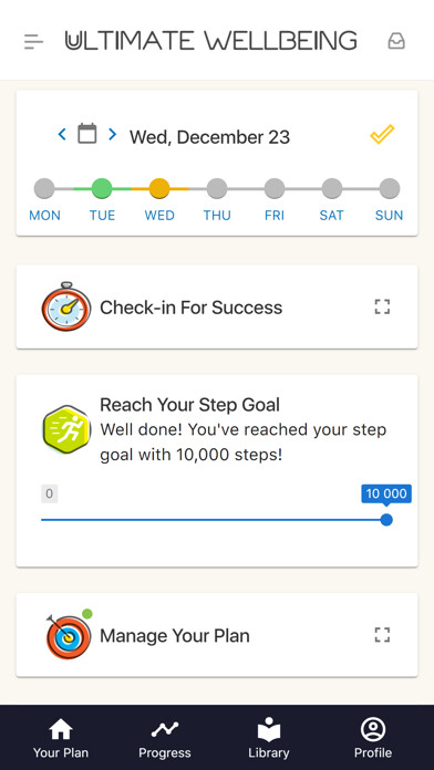 Emulate iPhone app Ultimate Wellbeing using MyAndroid