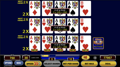 Emulate iPhone app Ultimate X Poker - Video Poker using MyAndroid