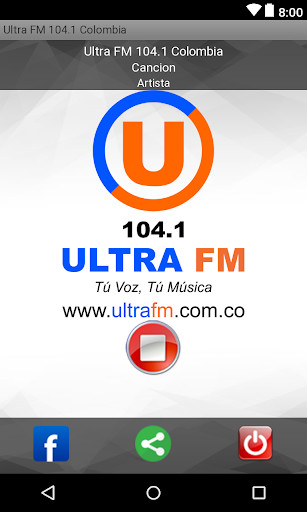 Emulate Android APK Ultra FM 104.1 Colombia