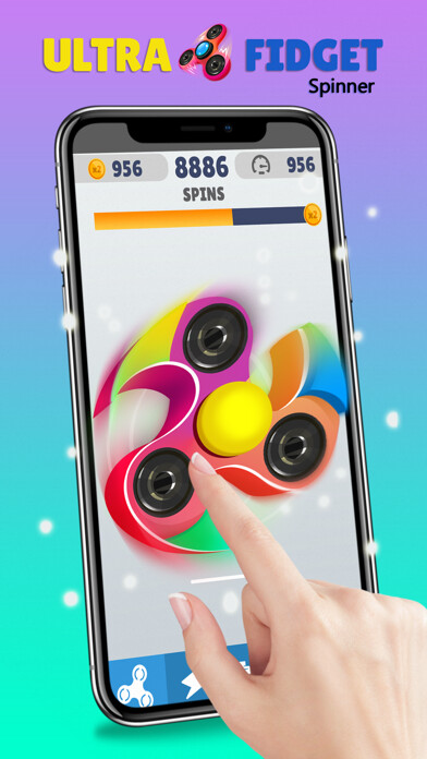 Emulate iPhone app Ultra Hand Fidget Spinner using MyAndroid