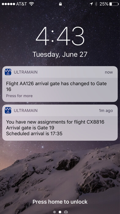 Emulate iPhone app ULTRAMAIN Mobile Notify using MyAndroid Emulate iPhone app ULTRAMAIN Mobile Notify using MyAndroid