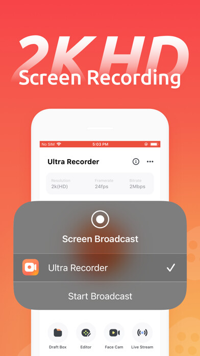 Emulate iPhone app Ultra Recorder - Screen Record using MyAndroid Emulate iPhone app Ultra Recorder - Screen Record using MyAndroid