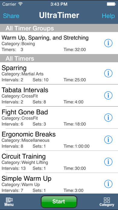 Emulate iPhone app UltraTimer using MyAndroid Emulate iPhone app UltraTimer using MyAndroid