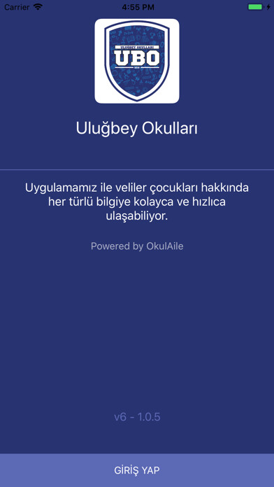 Emulate iPhone app Uluğbey Okulları using MyAndroid Emulate iPhone app Uluğbey Okulları using MyAndroid