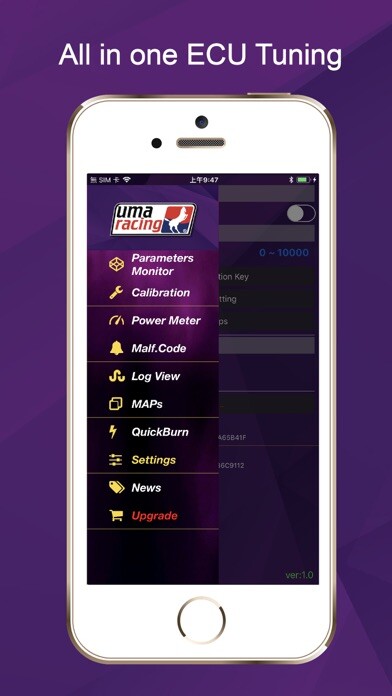 Emulate iPhone app UMA Tune using MyAndroid