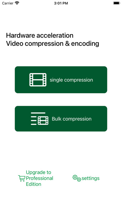 Emulate iPhone app Umbrella Video Compress using MyAndroid