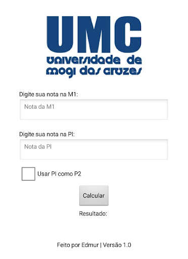 Run android online APK UMC - Calculadora de Nota from MyAndroid or emulate UMC - Calculadora de Nota using MyAndroid Run android online APK UMC - Calculadora de Nota from MyAndroid or emulate UMC - Calculadora de Nota using MyAndroid