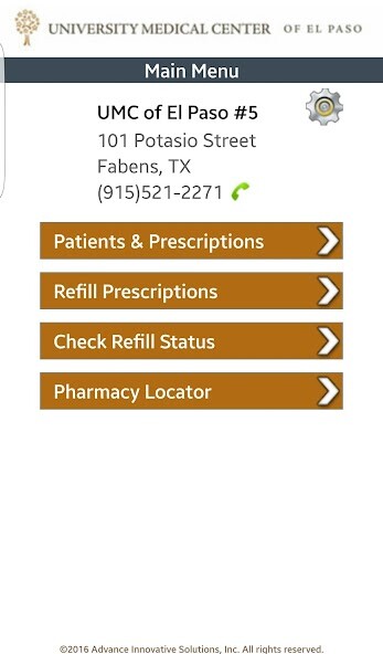 Run android online APK UMC El Paso Pharmacy from MyAndroid or emulate UMC El Paso Pharmacy using MyAndroid Run android online APK UMC El Paso Pharmacy from MyAndroid or emulate UMC El Paso Pharmacy using MyAndroid