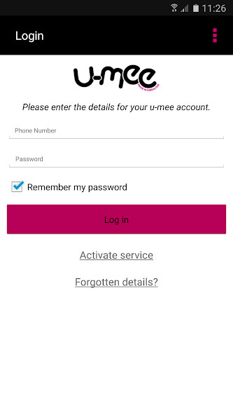 Emulate iPhone app u-mee talk using MyAndroid