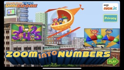 Emulate iPhone app Umizoomi Zoom Into Numbers using MyAndroid