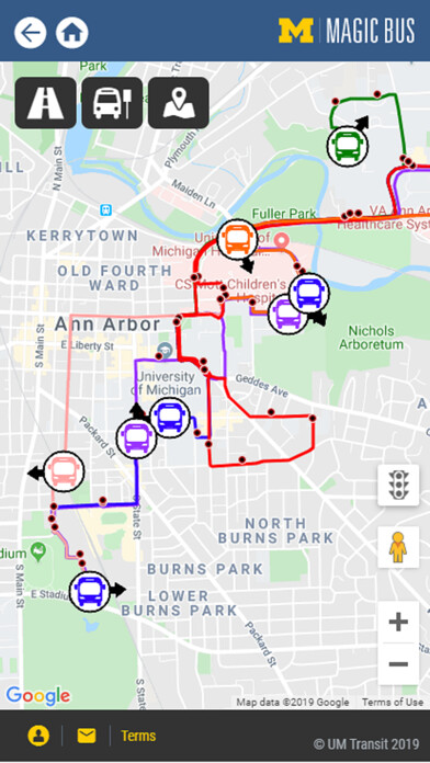 Run android online APK U-M Magic Bus from MyAndroid or emulate U-M Magic Bus using MyAndroid