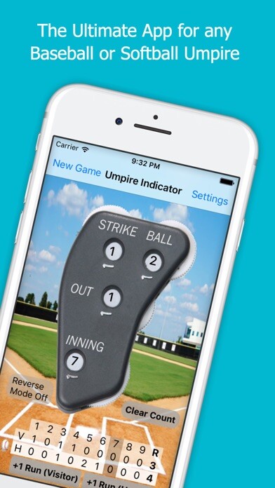 Emulate iPhone app Umpire Indicator Pro using MyAndroid