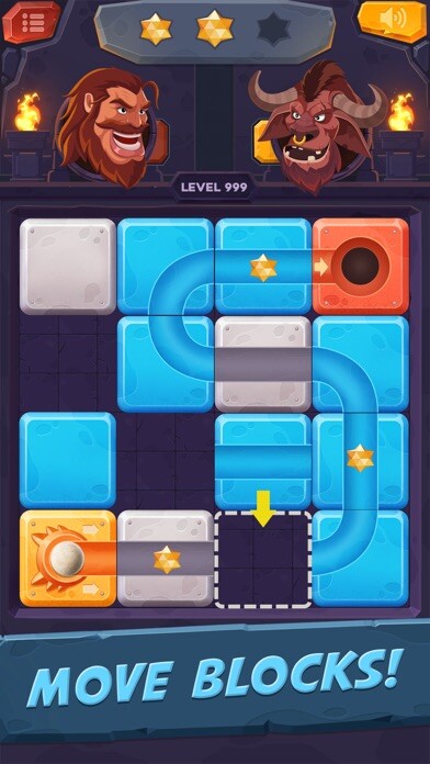 Emulate iPhone app Unblock Ball - Rolling Game using MyAndroid