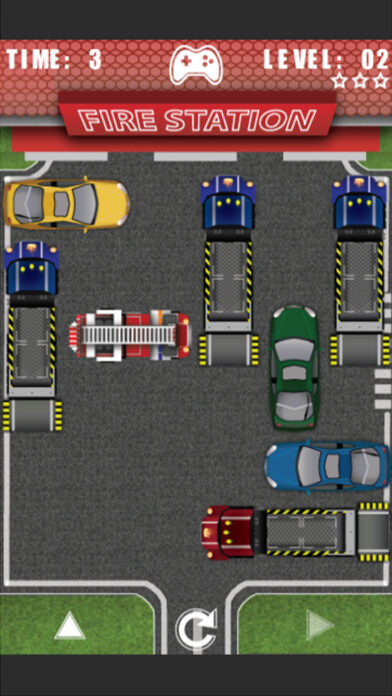 Emulate iPhone app Unblock Fire Truck - Move Out The Parking Road using MyAndroid