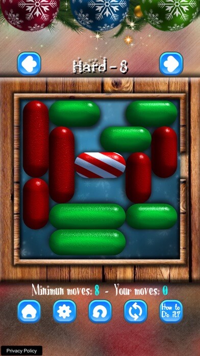 Emulate iPhone app Unblock My Christmas Candy using MyAndroid