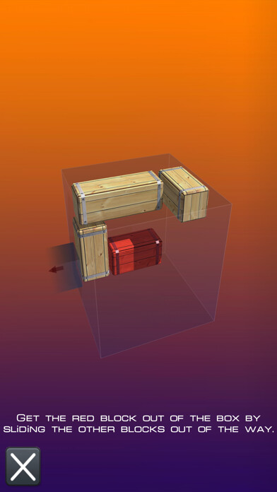 Emulate iPhone app Unblock Red Brick. 3D Space using MyAndroid